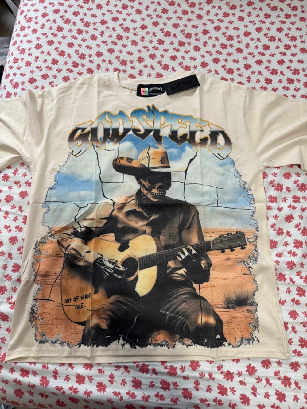 Godspeed Cream Graphic Short Sleeve Tee cowboy [Large]